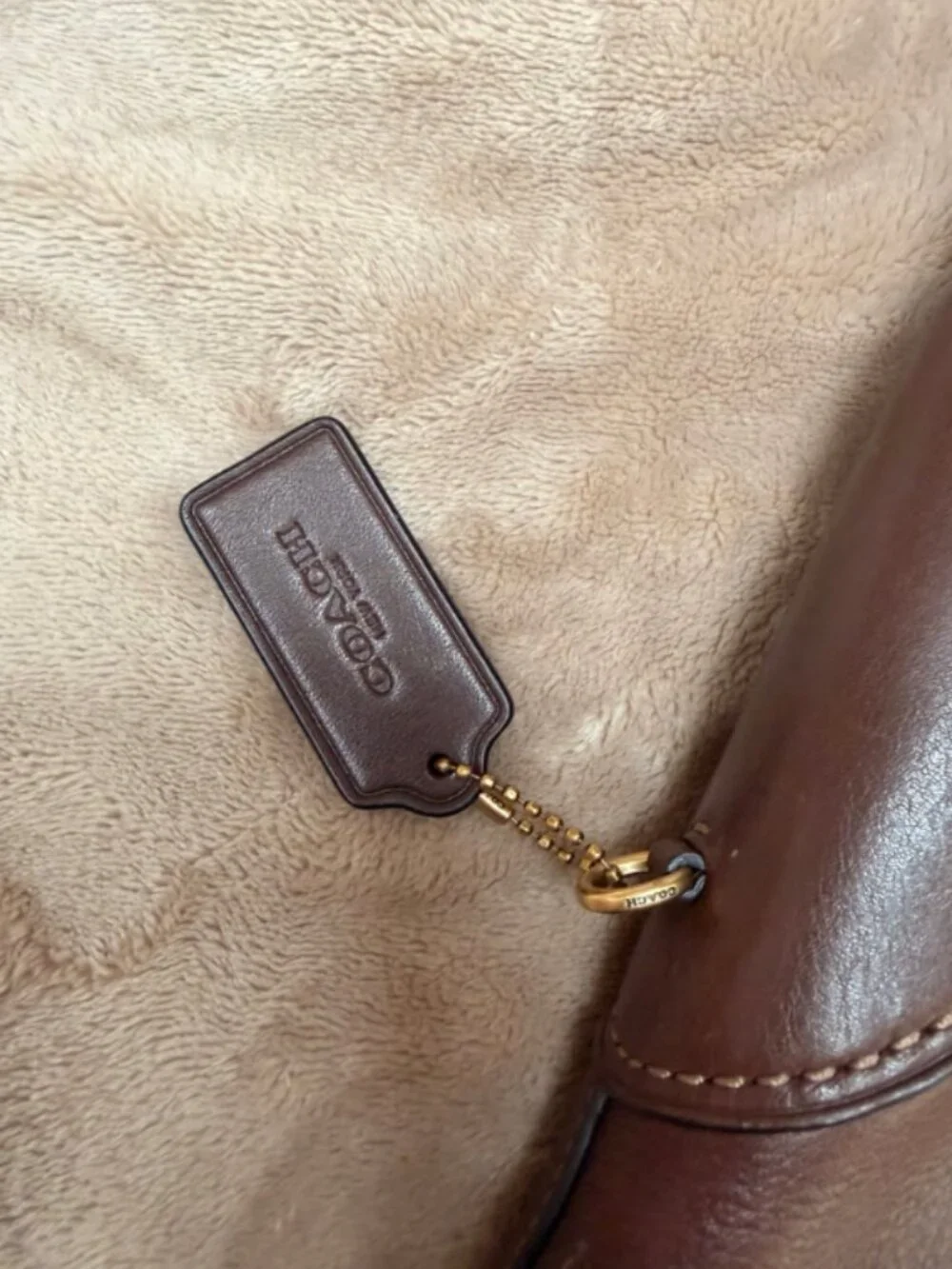 Coach Brown Leather Shoulder Bag Purse Like New Gently Used